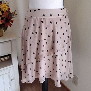Maurices Layered Polka Dot Skirt
